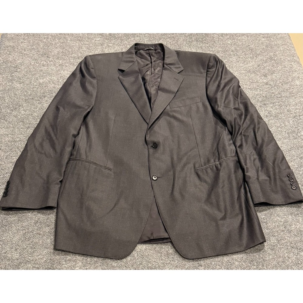 CANALI Men Charcoal Gray Wool 2-Button Blazer Sport Coat Jacket 58L EU / US 48L
